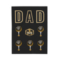 Dad 2026 Golf Personalized Velveteen Plush Blanket — Custom Names (up to 9 letters)