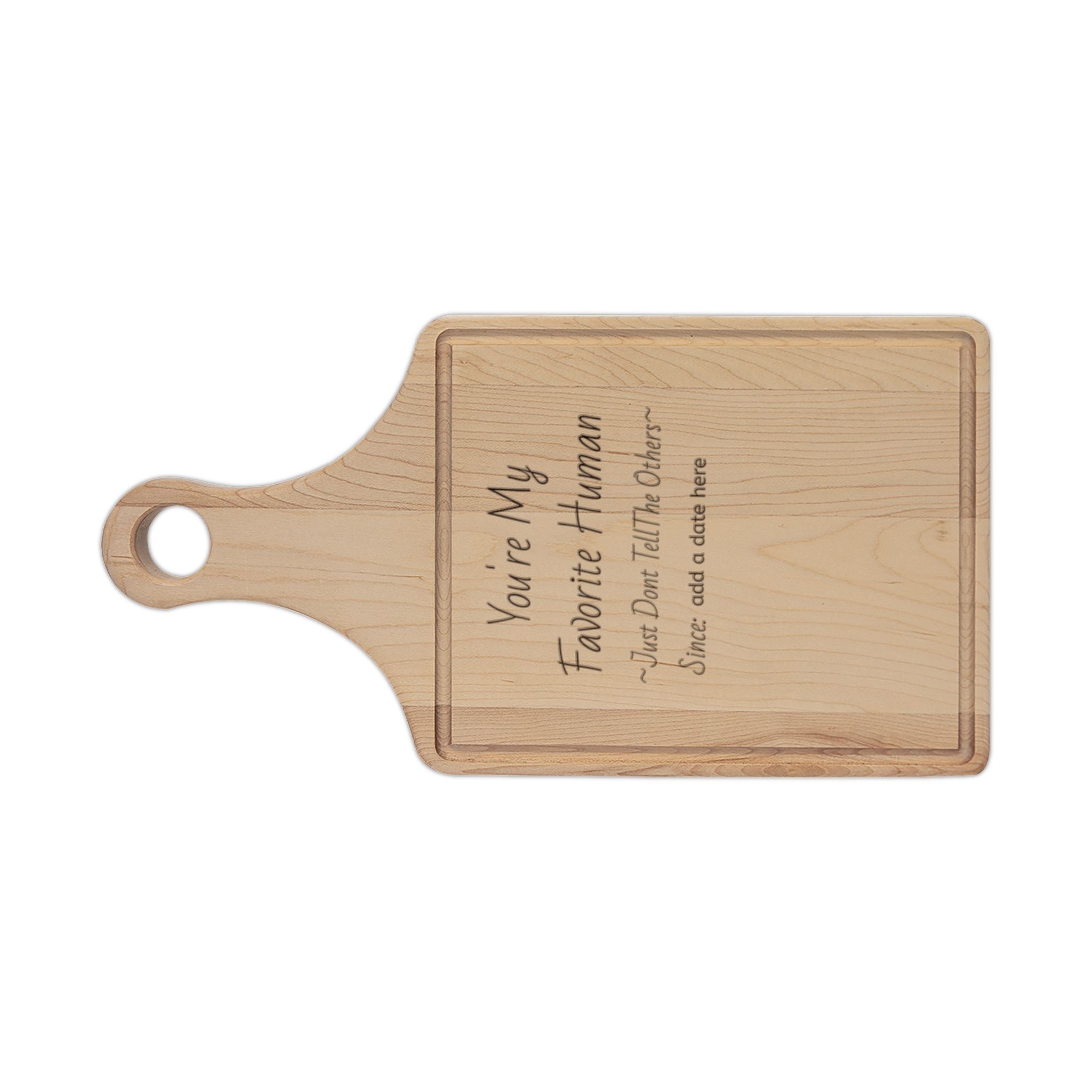 Personalized Engraved Wooden Cutting Board — Custom Message Cheese & Serving Board, Housewarming Gift