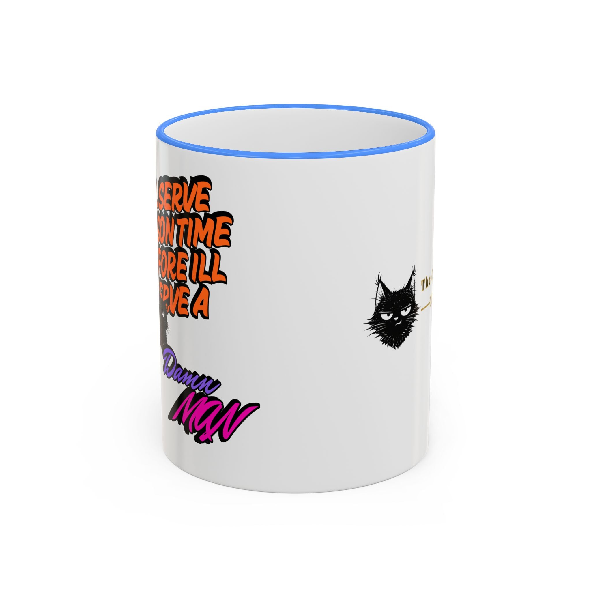 Sassy Cat Quote Accent Rim & Handle Mug | 11oz 15oz