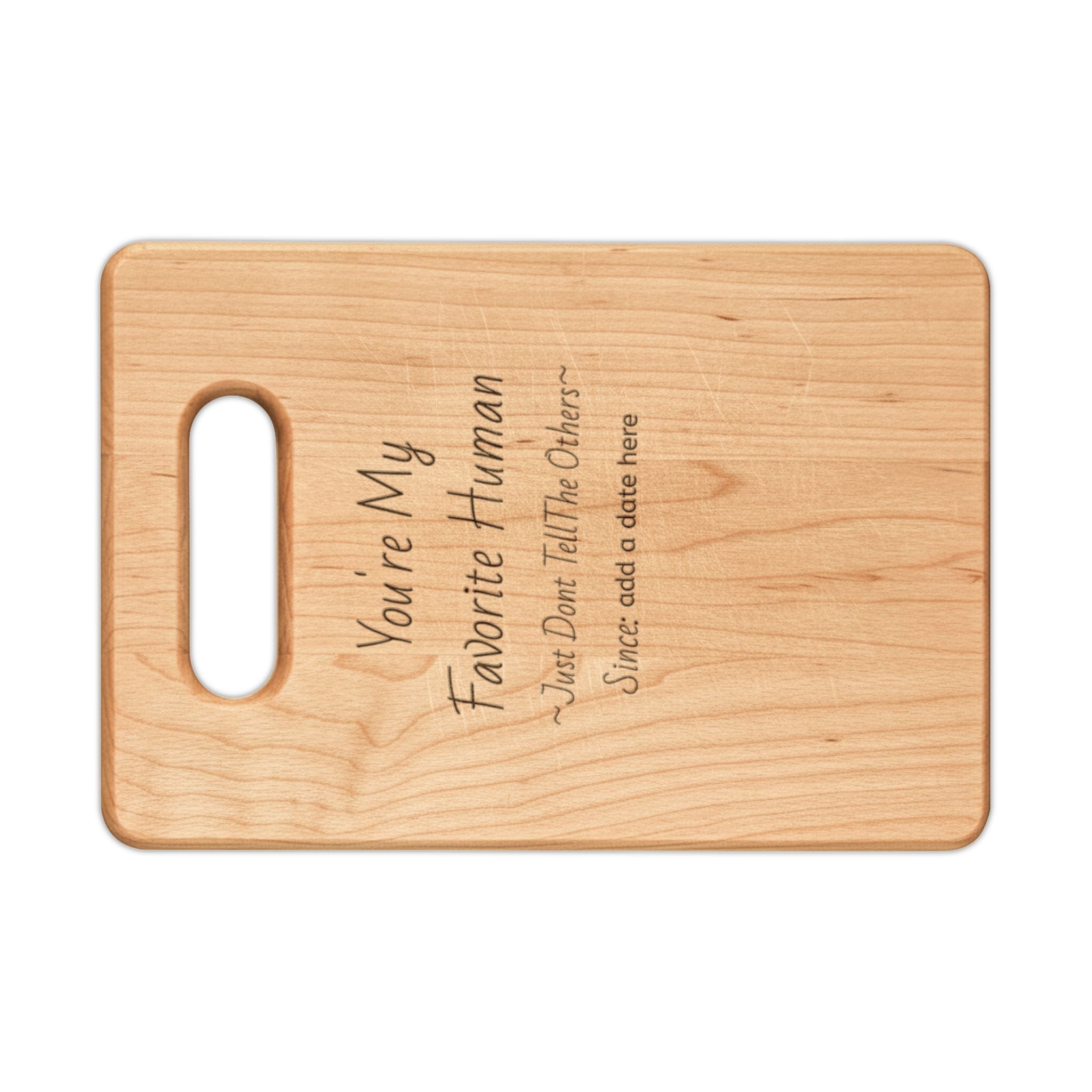 Personalized Engraved Wooden Cutting Board — Custom Message Cheese & Serving Board, Housewarming Gift