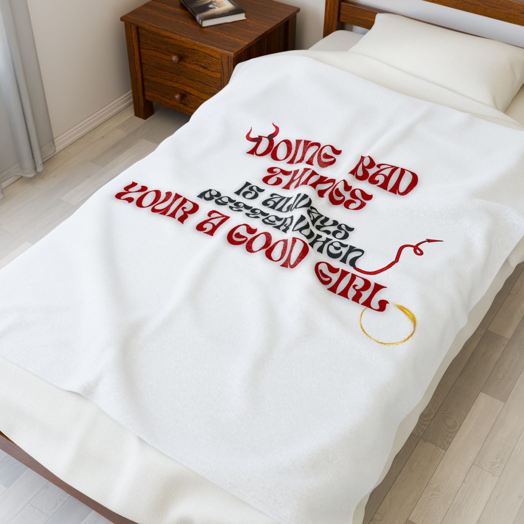 Doing Bad Things| Flirty, Adult, "Good Girls" Cozy Throw | SanctuaryEssentials - The Cynic Press Official