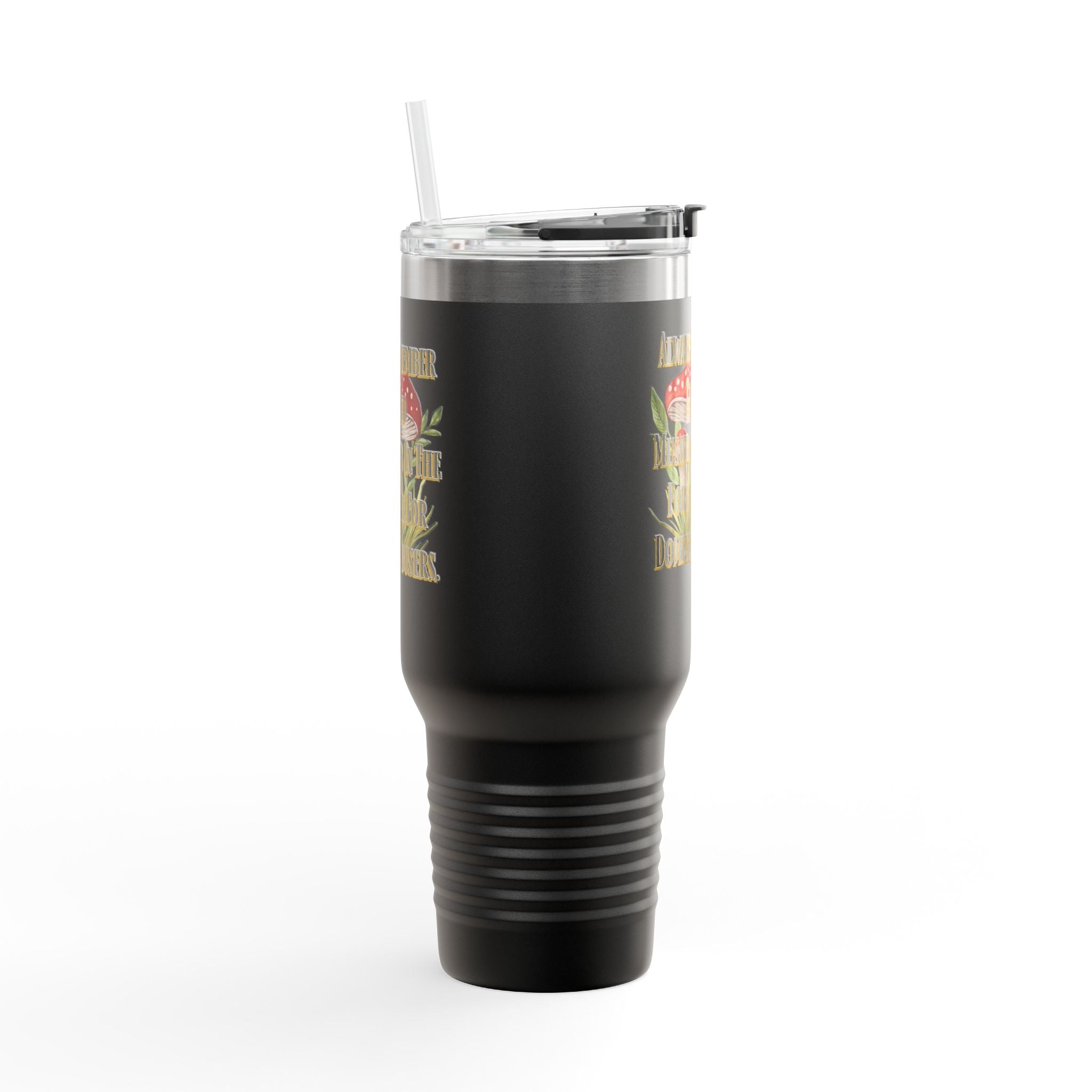 40oz Insulated Mushroom Travel Mug | Gothic Cottagecore Coffee Tumbler | Dark Cottage Etiquette