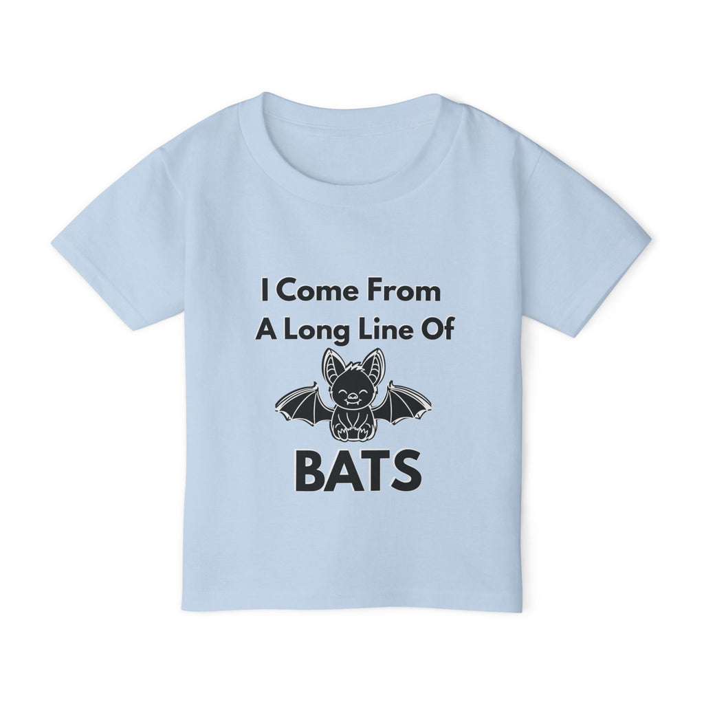 Heavy Cotton™ Toddler T-shirt, Family Matching Halloween Shirts – Crazy Old Bat, The Old Bat & Long Line of Bats – Funny Mom Grandma Kids Matching Set| kids unisex tee