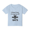 Heavy Cotton™ Toddler T-shirt, Family Matching Halloween Shirts – Crazy Old Bat, The Old Bat & Long Line of Bats – Funny Mom Grandma Kids Matching Set| kids unisex tee
