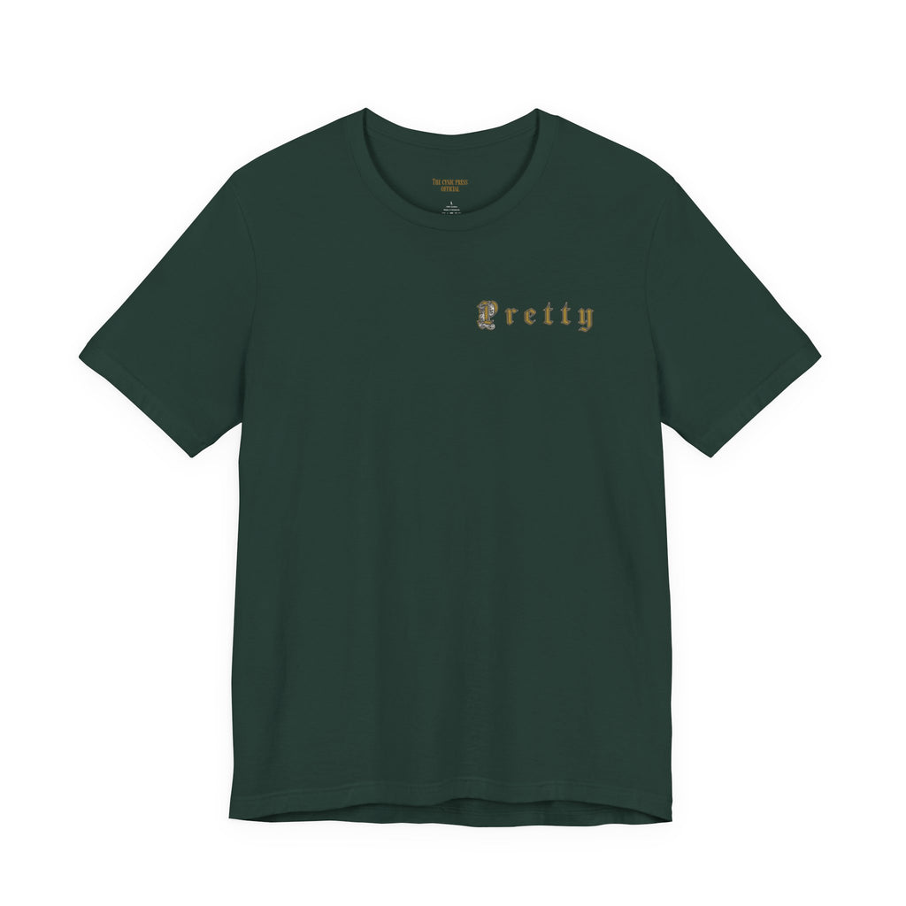 Pretty Pocket, Petty Personality Gothic T-Shirt | Dark Humor Graphic Tee | Unisex Alternative Streetwear