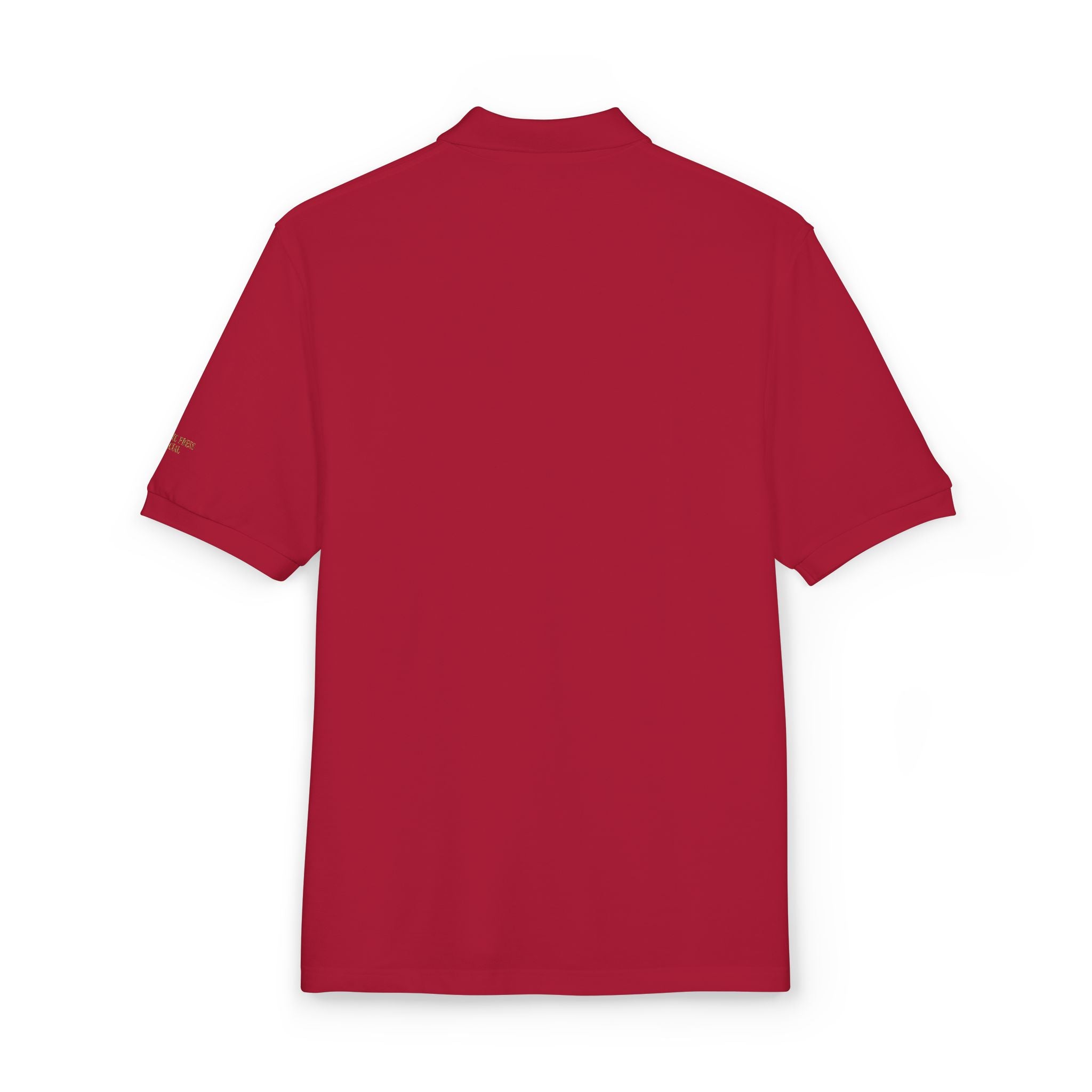 Embroidered Floral Crest Polo Shirt - Premium Father's Day Gift - Elegant Men's Business Casual Golf Polo