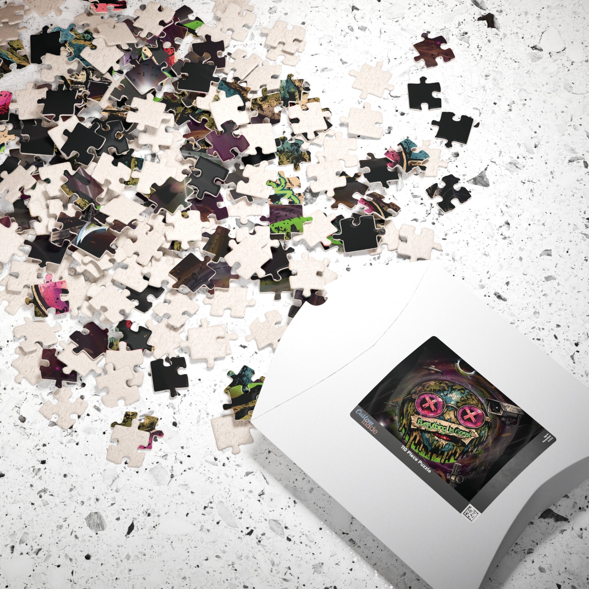 Dark Humor Earth Puzzle – Everything Is Great | Sarcastic Apocalypse Artwork Jigsaw Puzzle | Everything Is Great Earth Puzzle | Dark Humor Jigsaw Puzzle | Cynical Apocalypse Art Puzzle | Sarcastic...