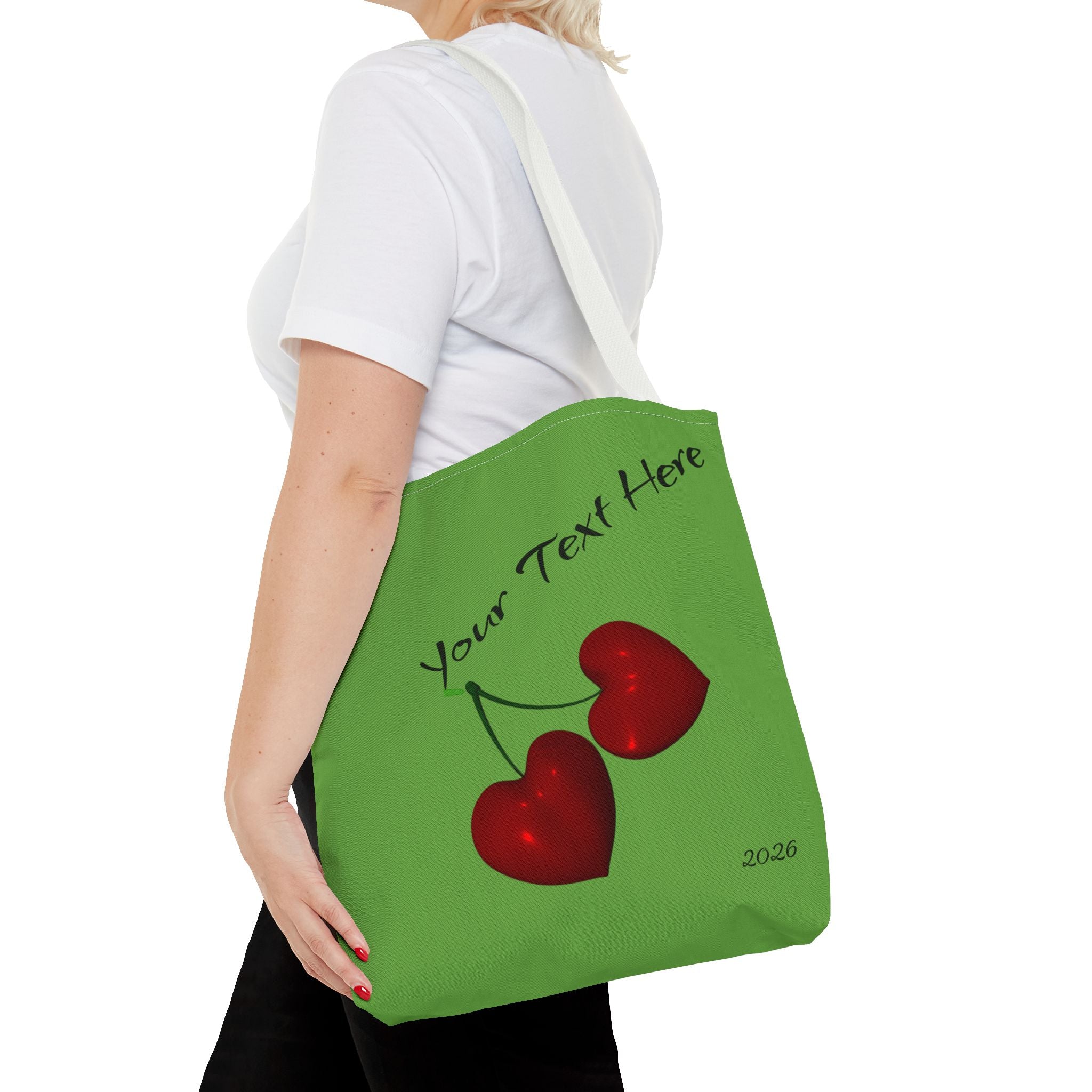 Boundaries and Bags_White_Personalized 2026 & Logo Tote Bag  Custom Name All-Over Print