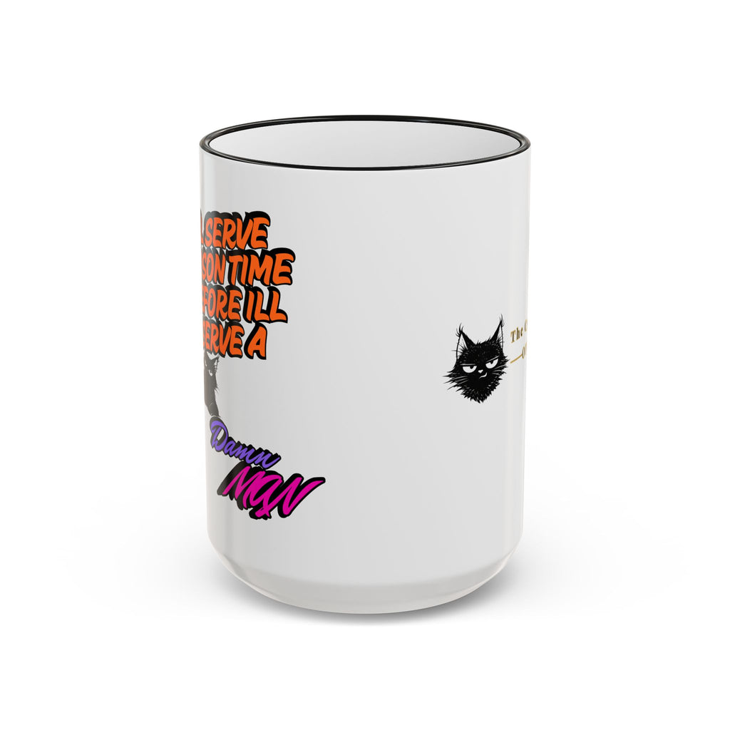 Mug à Anse et Bordure Contrastées Citation Chat Sassy | 325ml 440ml