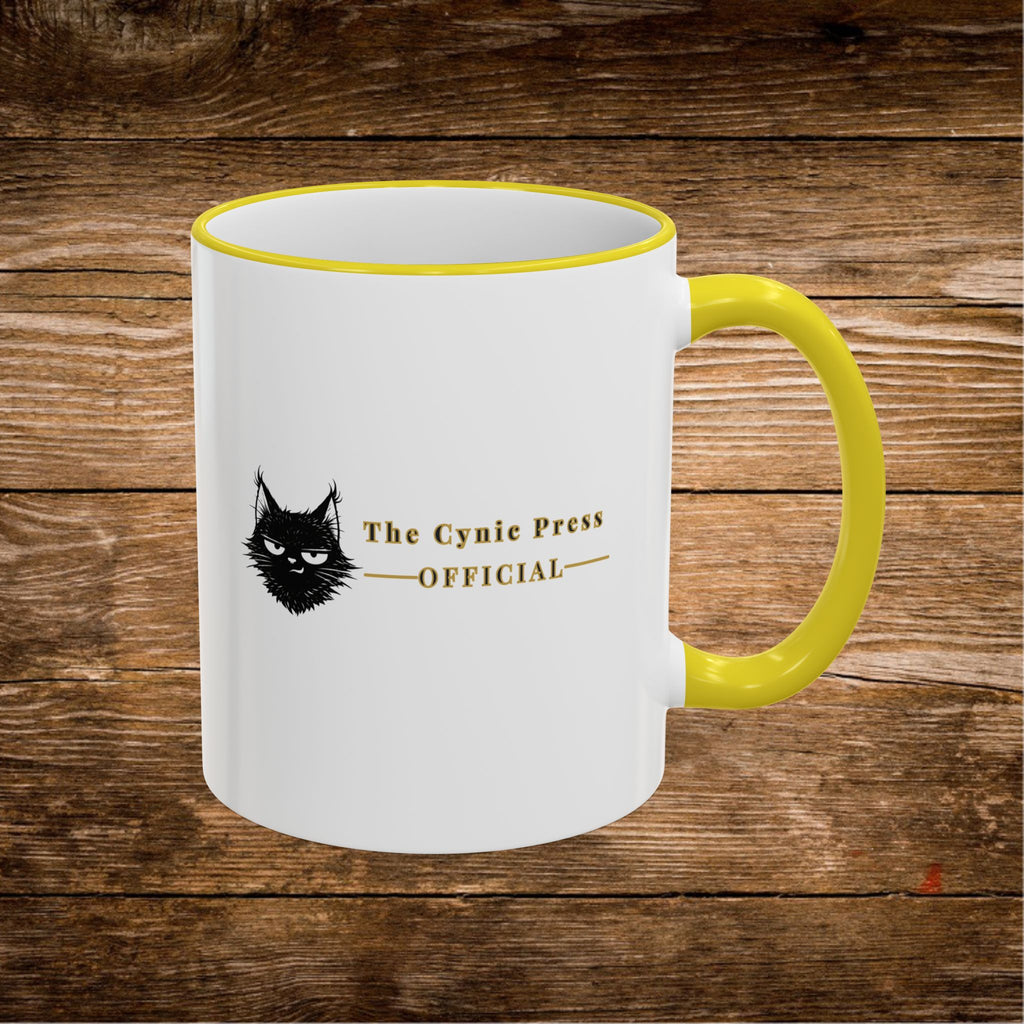 Mug à Anse et Bordure Contrastées Citation Chat Sassy | 325ml 440ml