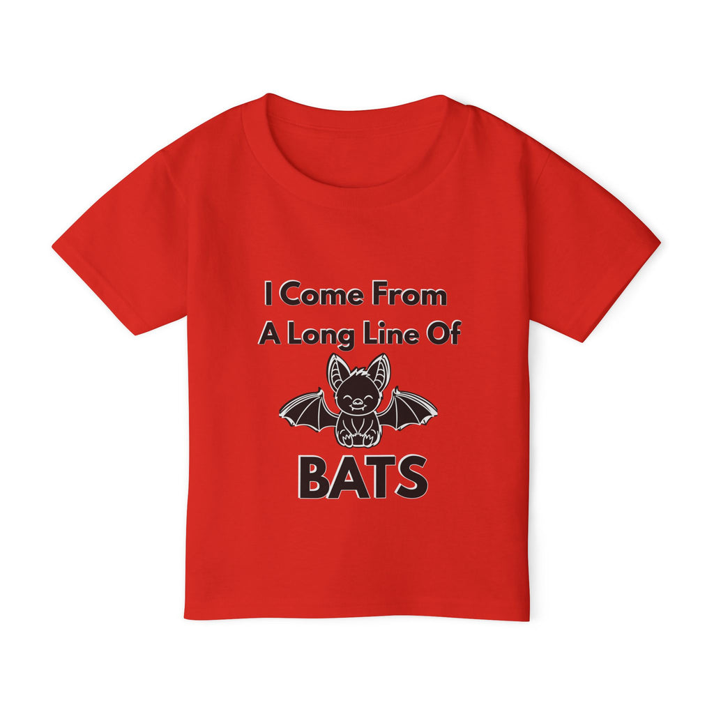 Heavy Cotton™ Toddler T-shirt, Family Matching Halloween Shirts – Crazy Old Bat, The Old Bat & Long Line of Bats – Funny Mom Grandma Kids Matching Set| kids unisex tee