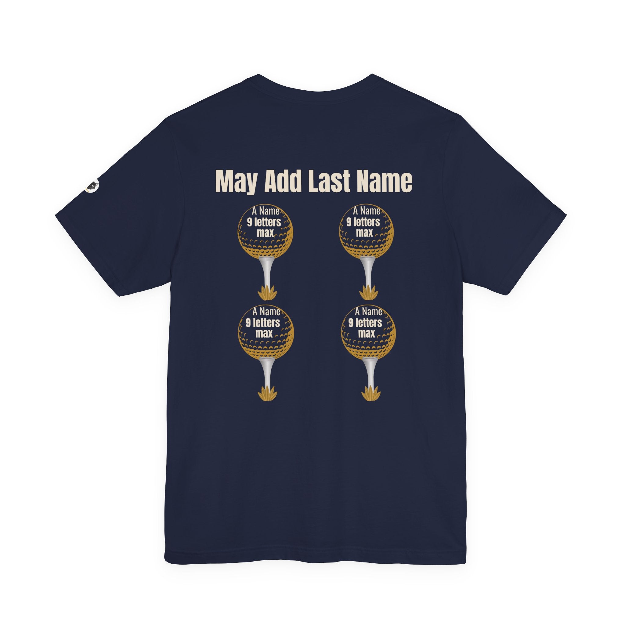 Personalized Father's Day Golf Shirt | Custom Last Name Dad Golf Tee | Kids Names on Golf Balls Shirt Gift for Dad Grandpa