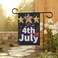 4th of July Garden Flag | Patriotic Stars & Fireworks Outdoor Yard Decor
