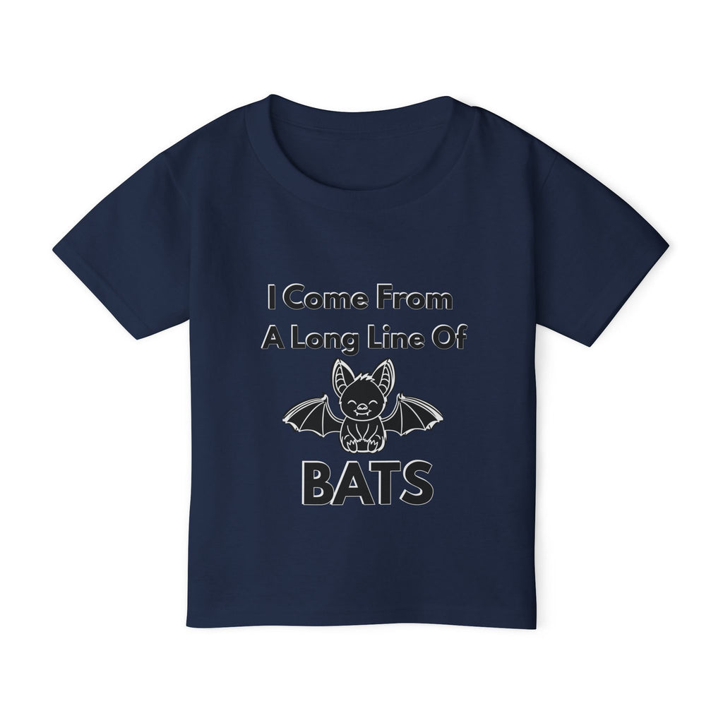 Heavy Cotton™ Toddler T-shirt, Family Matching Halloween Shirts – Crazy Old Bat, The Old Bat & Long Line of Bats – Funny Mom Grandma Kids Matching Set| kids unisex tee