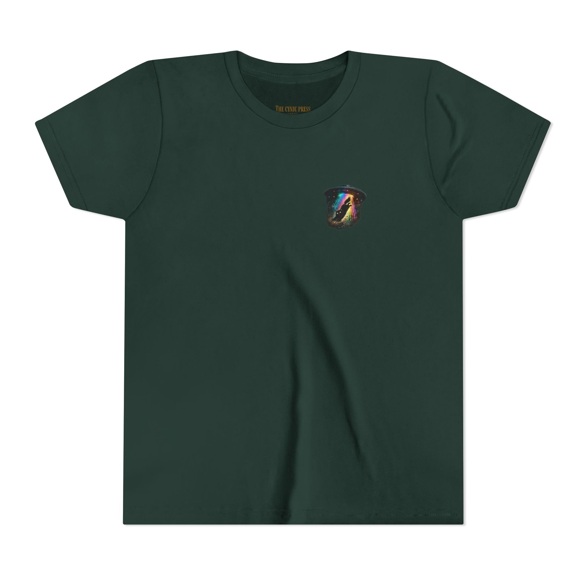 Cosmic Cruise: Jinx & Nova BMX Adventure Tee | Premium Youth Alien & Cat Graphic Shirt | Cool Kids Streetwear T-Shirt | Dual-Graphic Black T-Shirt | Youth BMX Rider Tee — Colorful Cosmic Bike Stunt T-...
