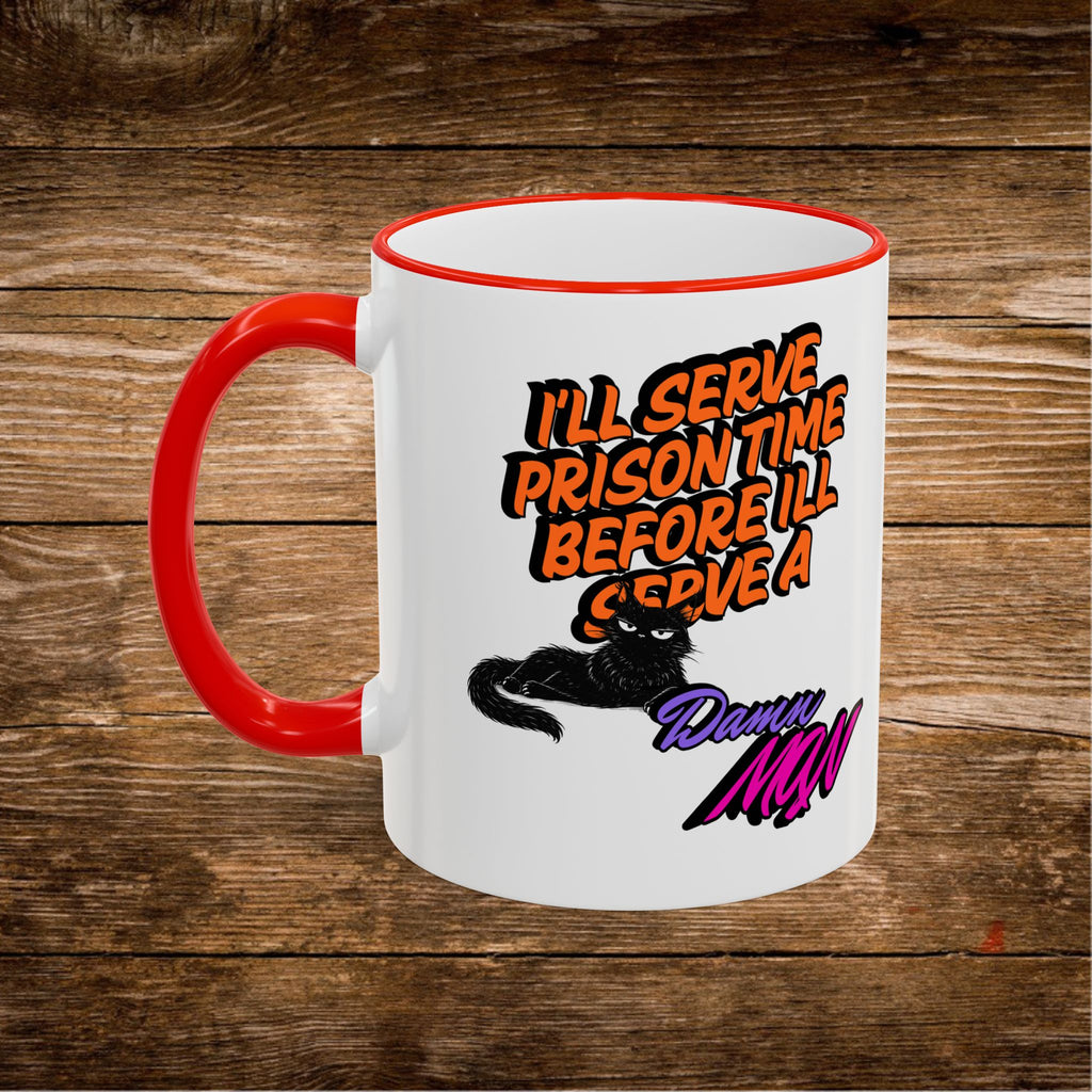 Mug à Anse et Bordure Contrastées Citation Chat Sassy | 325ml 440ml
