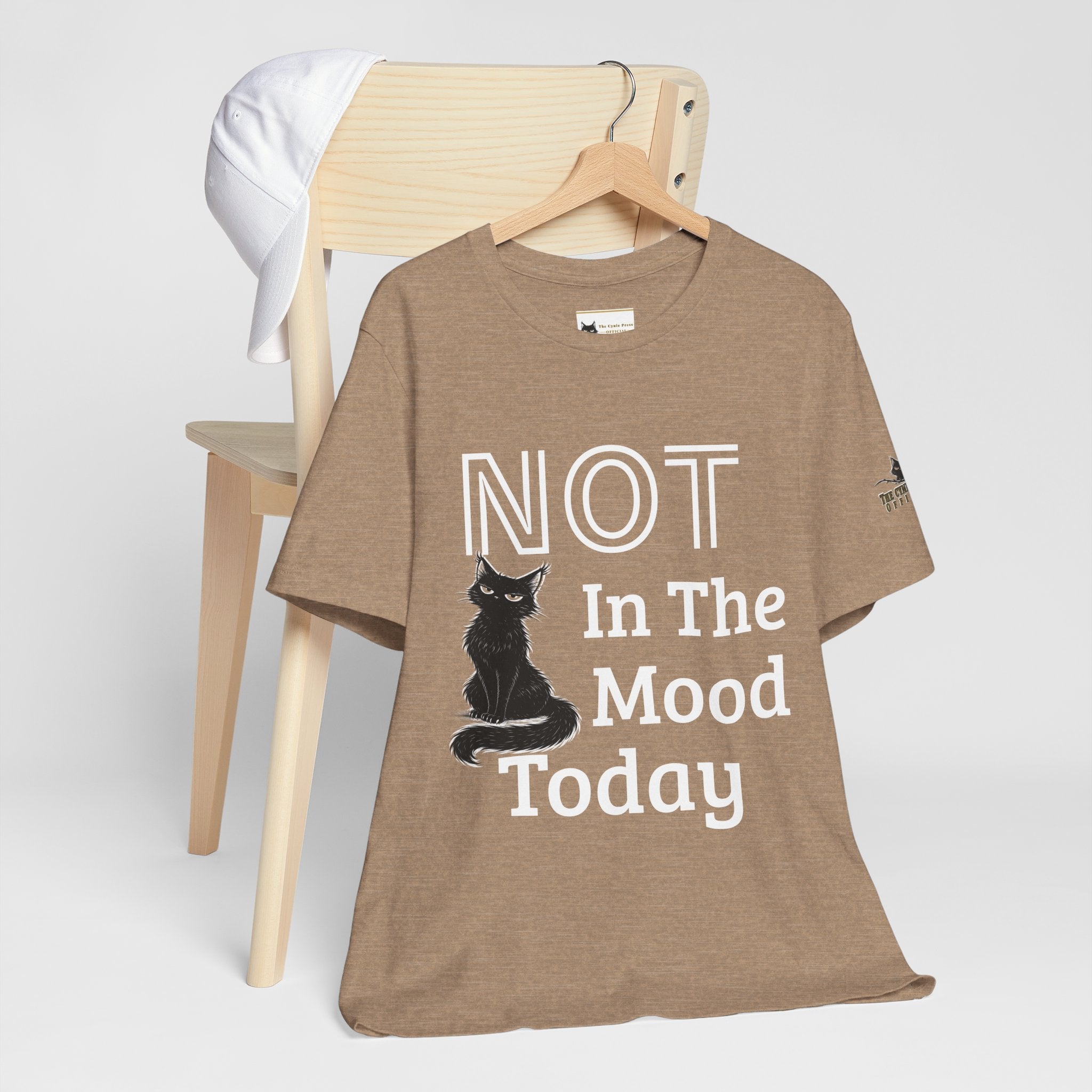 Not in the Mood Today | Sarcastic Cat T | Funny Anti-Social Tee | The Cynic Press Official