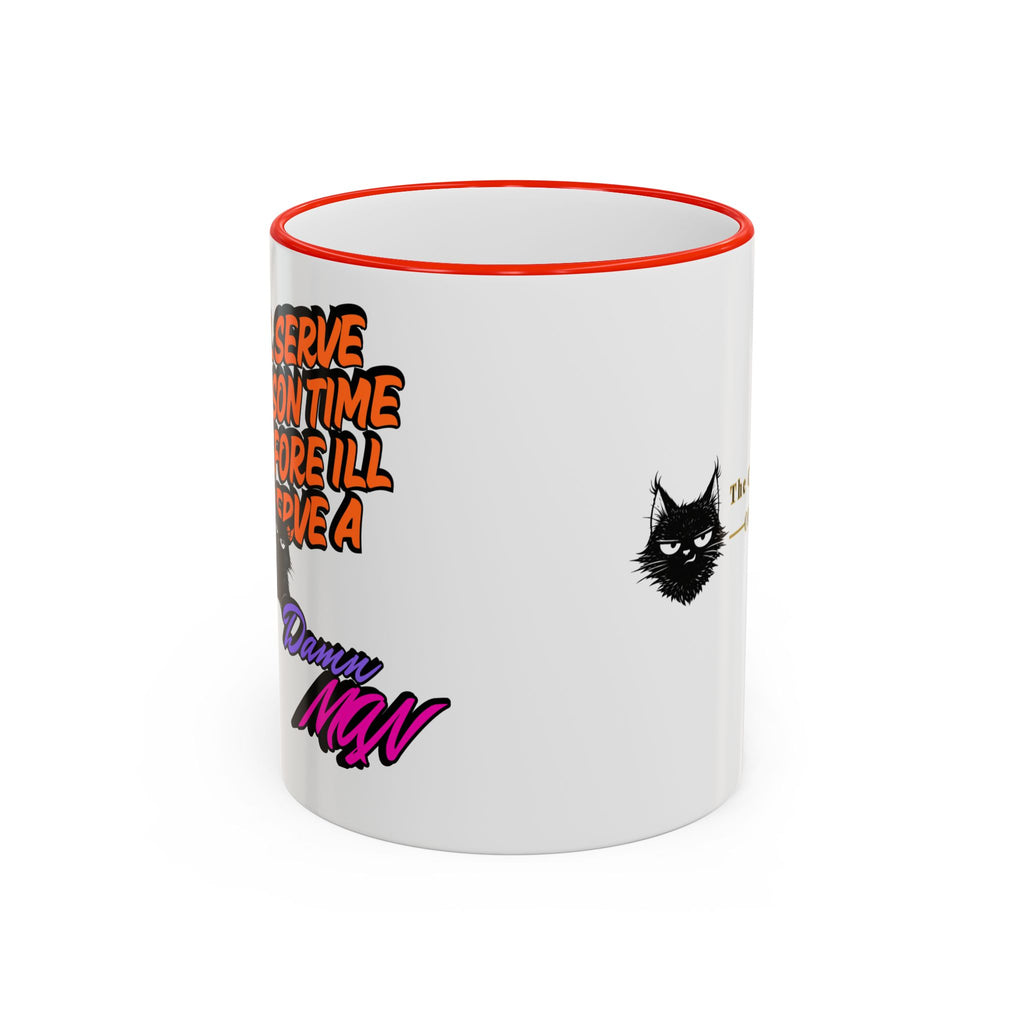 Mug à Anse et Bordure Contrastées Citation Chat Sassy | 325ml 440ml