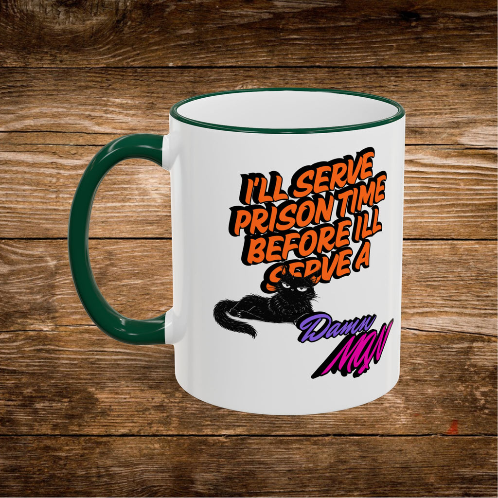 Mug à Anse et Bordure Contrastées Citation Chat Sassy | 325ml 440ml