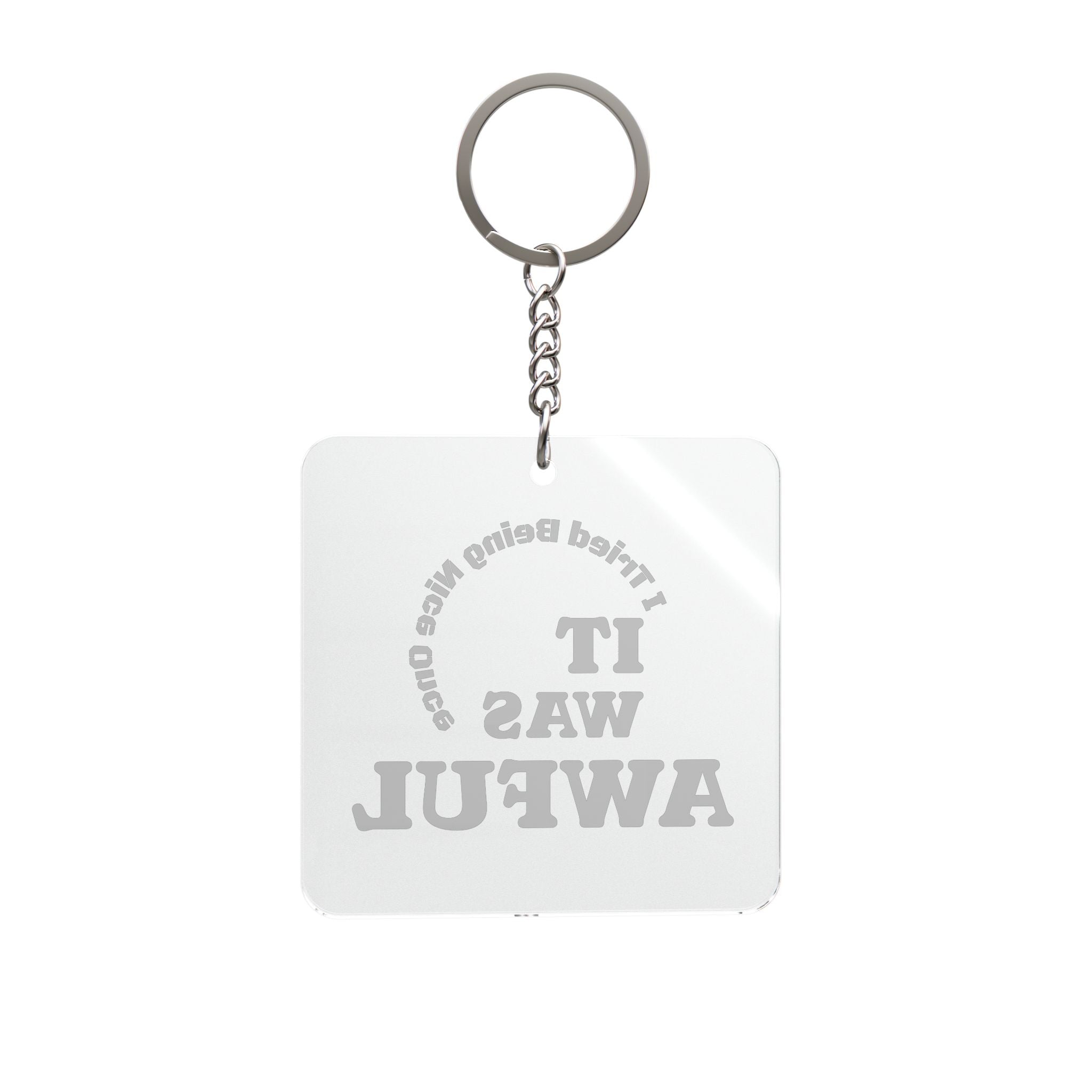 A Thought For When You're Sitting In Traffic Again Square Keychain | Funny Road Rage Quote