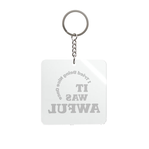 A Thought For When You're Sitting In Traffic Again Square Keychain | Funny Road Rage Quote