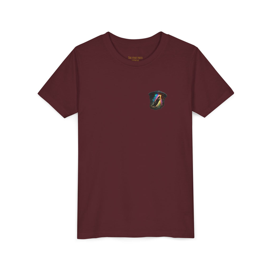 Cosmic Cruise: Jinx & Nova BMX Adventure Tee | Premium Youth Alien & Cat Graphic Shirt | Cool Kids Streetwear T-Shirt | Dual-Graphic Black T-Shirt | Youth BMX Rider Tee — Colorful Cosmic Bike Stunt T-...