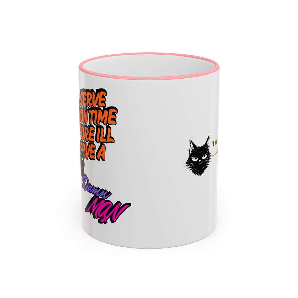 Mug à Anse et Bordure Contrastées Citation Chat Sassy | 325ml 440ml