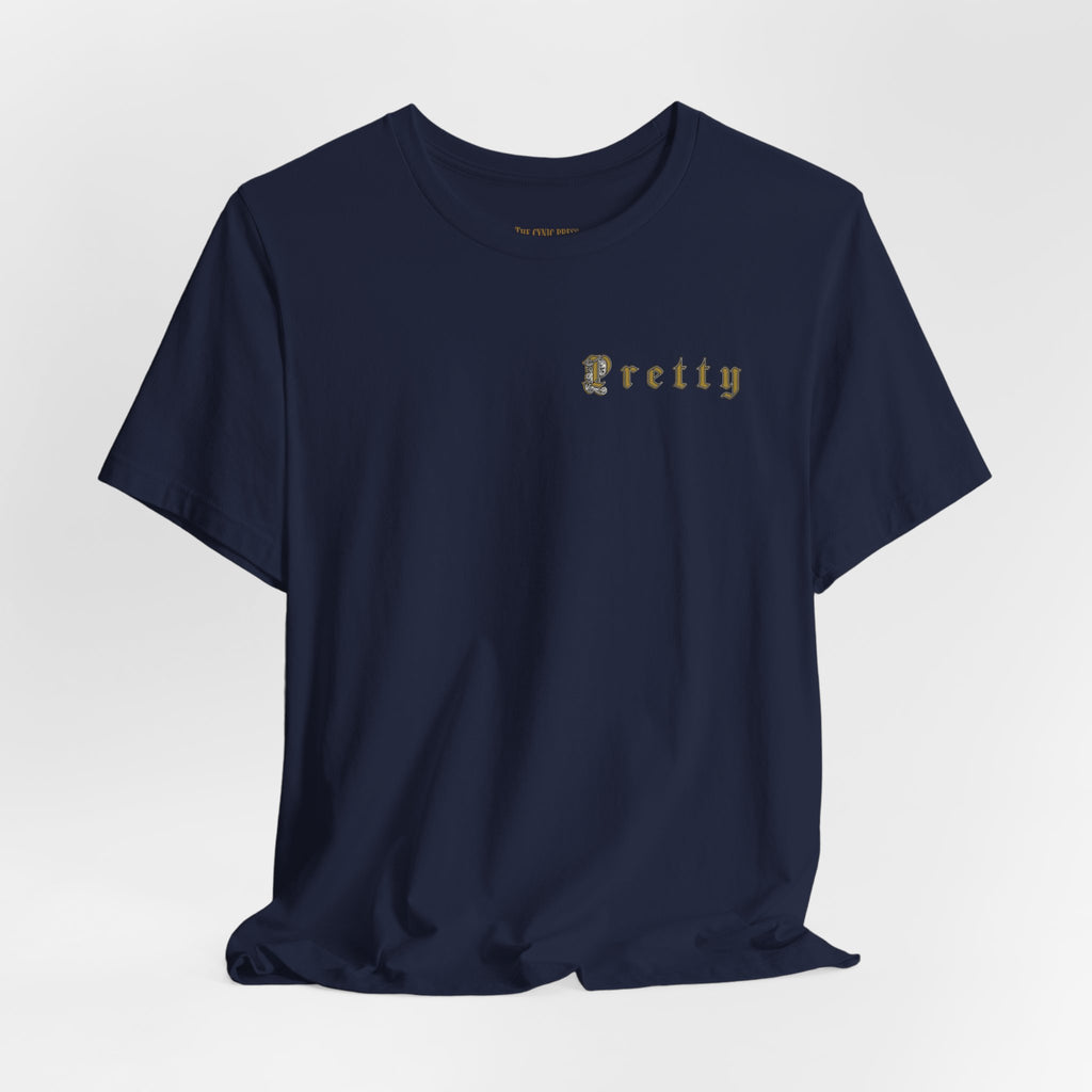Pretty Pocket, Petty Personality Gothic T-Shirt | Dark Humor Graphic Tee | Unisex Alternative Streetwear