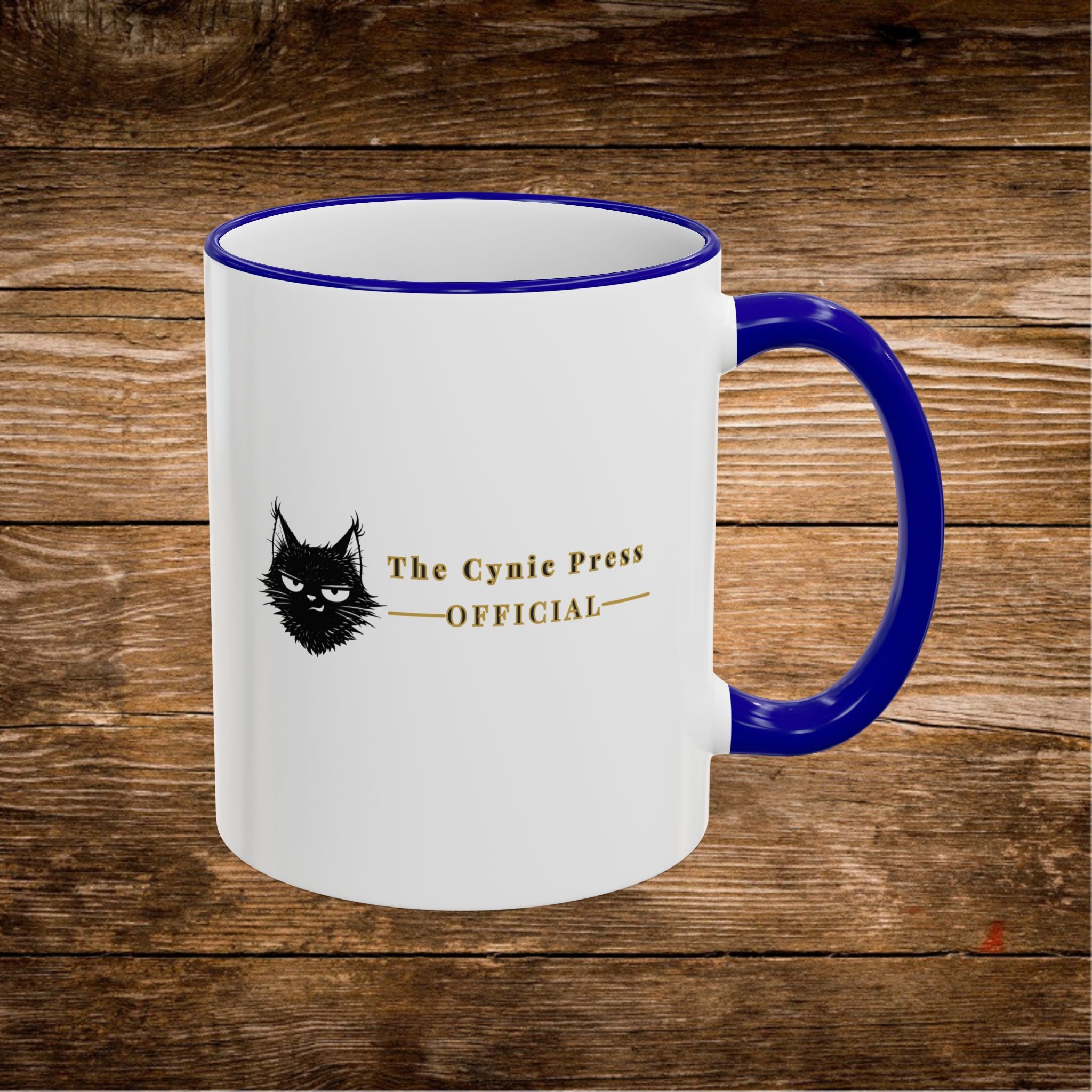 Mug à Anse et Bordure Contrastées Citation Chat Sassy | 325ml 440ml