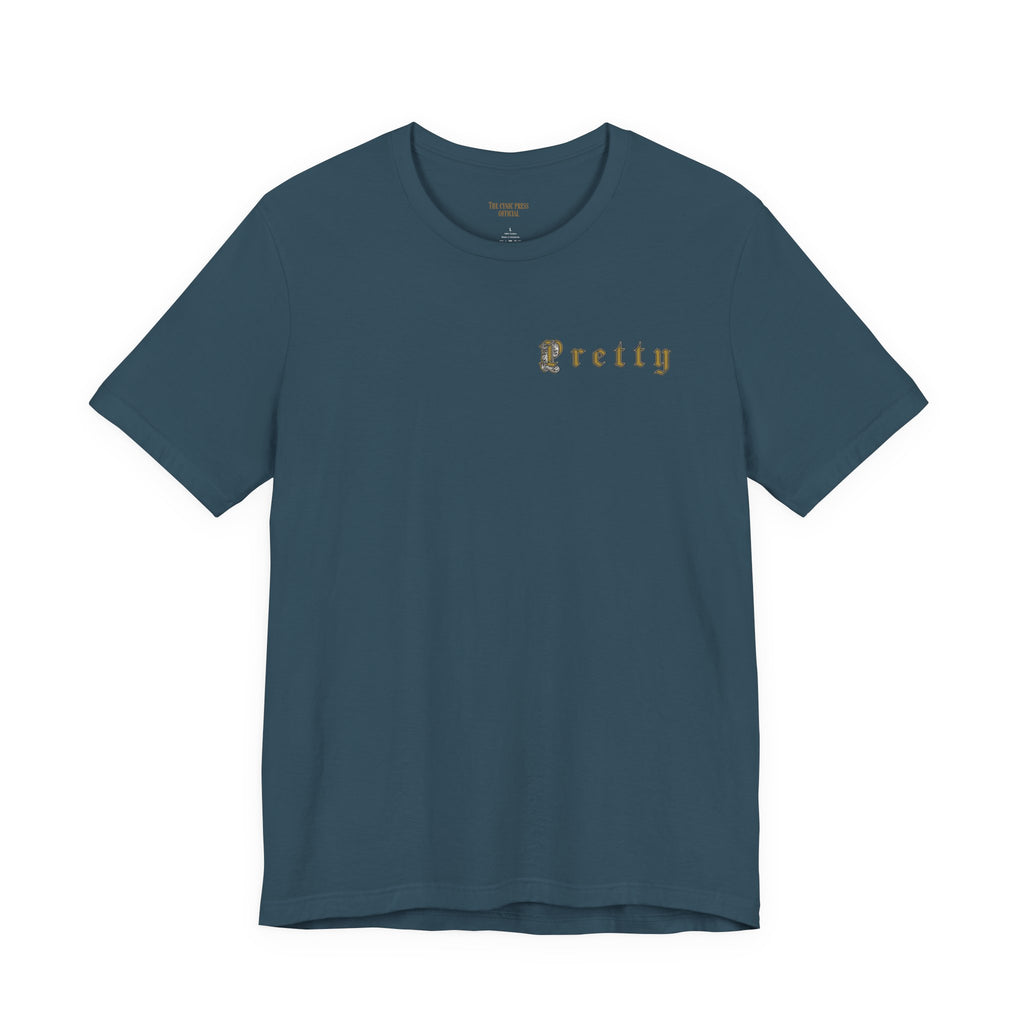 Pretty Pocket, Petty Personality Gothic T-Shirt | Dark Humor Graphic Tee | Unisex Alternative Streetwear
