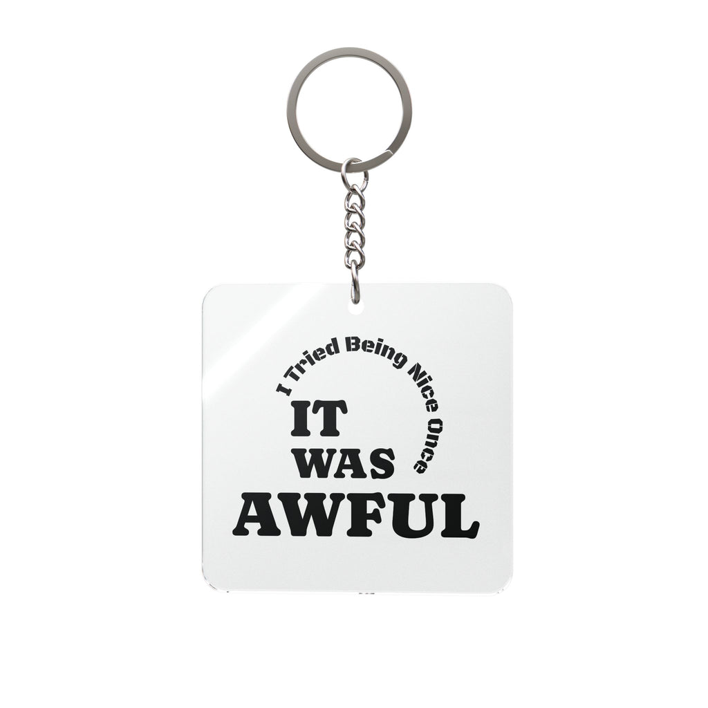 A Thought For When You're Sitting In Traffic Again Square Keychain | Funny Road Rage Quote|SanctuaryEssentials