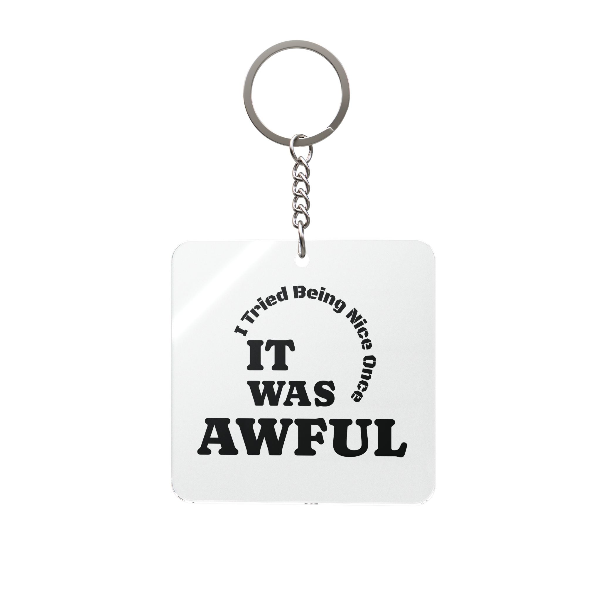 A Thought For When You're Sitting In Traffic Again Square Keychain | Funny Road Rage Quote