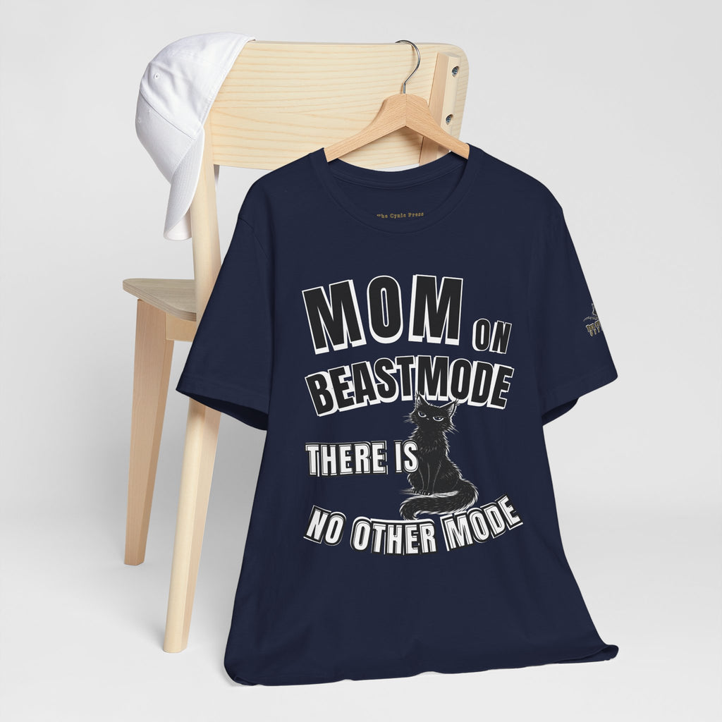Mom on Beast Mode Shirt – Funny Cat Mom Tee – Strong Mom Graphic T-Shirt – Mother’s Day Gift Idea-Mom Tee